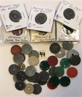 30 Assorted Tax Tokens