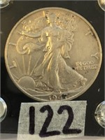 1947D Walking Liberty Silver Quarter