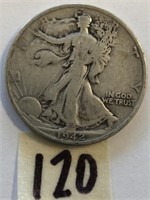 1942S Walking Liberty Silver Quarter