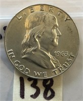 1963D Franklin Silver Half Dollar