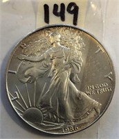 1986 American Eagle 1 ounce Fine Silver One Dollar