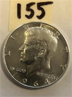 1964 Kennedy Silver Half Dollar Uncirculated