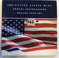 2007 US Mint Annual Uncirculated Dollar Coin Set