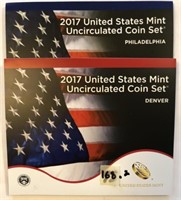 2017 US Mint Uncirculated Coin Sets both P & D