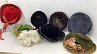Vintage 1950-1960’s ladies hats, stand not