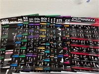 14 pack of workout posters