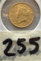 1851 United States $1 Gold Coin Liberty Head