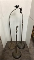 (3) microphone stand- adjustable height