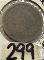 1849 Large One Cent