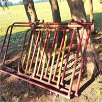 two cattle gated panels
