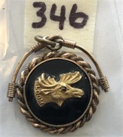 10kt. Gold "Loyal Order of the Moose" Pendant with