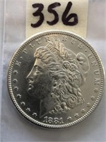 1881S Morgan Silver Dollar UNC