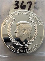 JFK Life and Legacy Proof Tribute Coin