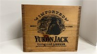 Yukon Jack Canadian liqueur wooden box