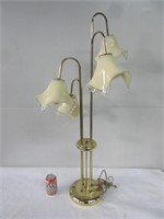 Lampe vintage '' Tulipe '' en verre murano