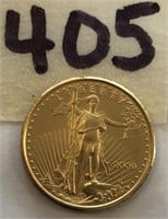 2000 Gold Eagle $5 1/10 oz. .999 Fine Gold Coin