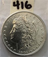 1904O Morgan Silver Dollar BU