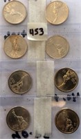 8 Statue of Liberty $1 Coins 2 Each Delaware,