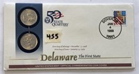 2-1999 State Quarters Delaware the First State P&D