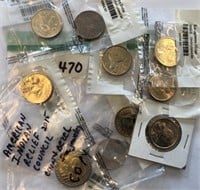9 Uncirculated-60 Sacagawea $1 Coins & a 2015