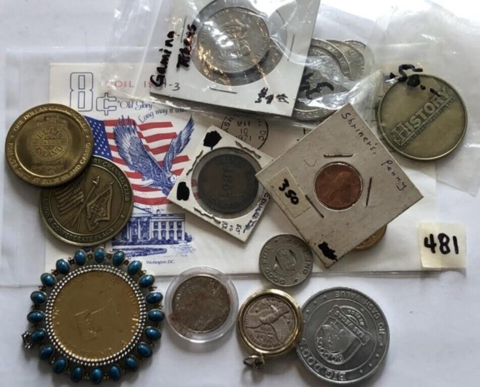 Miscellaneous Coins, Medallions & Tokens