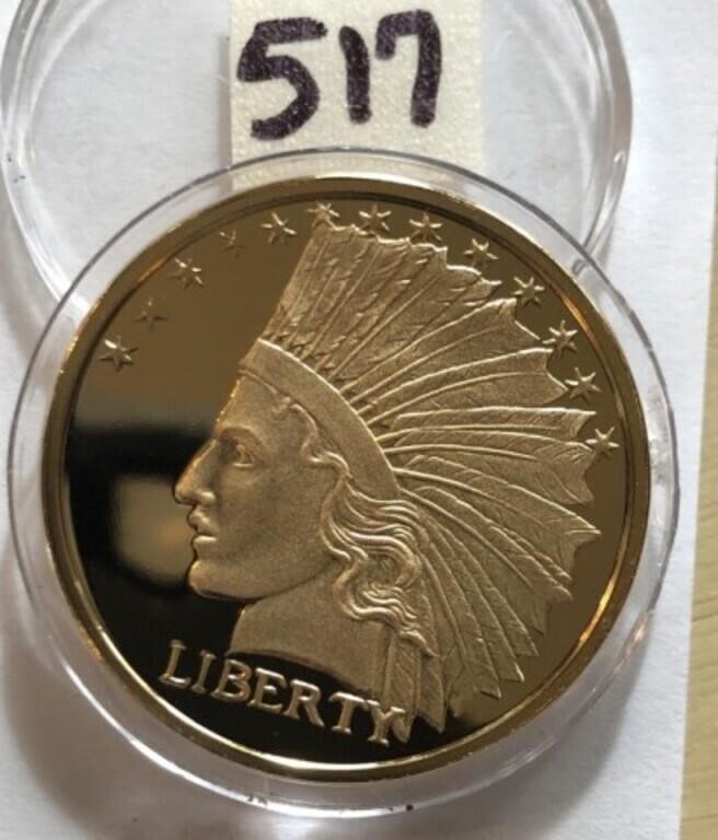 Copy 1907 Indian Head Twenty Dollar Gold Coin
