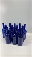 (12) cobalt blue bottles