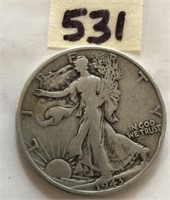 1943S Walking Liberty Silver Half Dollar