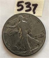 1942D Walking Liberty Silver Half Dollar