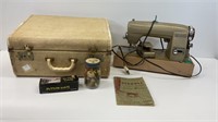Vintage kenmore sewing machine with carrying