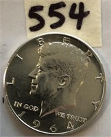 1964 Kennedy Silver Half Dollar BU