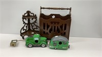 Home decor- truck and RV shaped bird feeders,