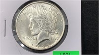 1922 Silver Peace Dollar better grade