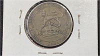 1906 Silver 1 Shilling Great Britain World /