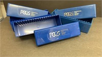 (3) Empty PCGS Blue Slab Boxes