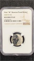 2020-W NGC REV PF69 Jefferson Reverse Proof