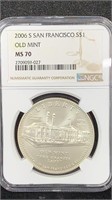 2006-S NGC MS70 San Francisco Old Mint Silver
