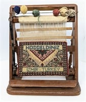 Vintage Hosgeldiniz Salesman Sample Table Loom