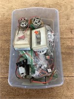Box of RC electric motors/parts