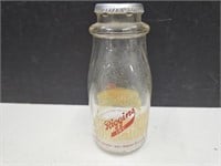 Vintage Riggins Dairy  Half Pint Milk Bottle