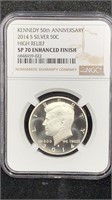 2014-S NGC SP70 Enhanced Finish Silver UNC