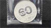 2022 60 Years of Bond #007 1oz .9999 Silver $1
