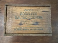 Wood Codfish Box