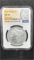 2023 NGC MS70 Silver Morgan Dollar, sold out at