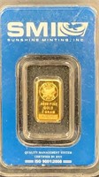 Gold: 1 Gram .9999 Gold Bar Sunshine Minting Inc.