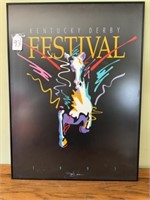1991 Kentucky Derby Festival Framed Poster