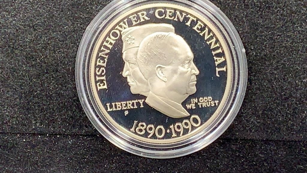 1990 Silver Proof Eisenhower Centennial