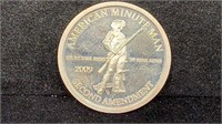 2009 American Minuteman 2nd Amendment 1oz .999