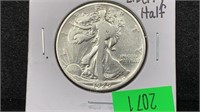 1929-S Silver Walking Liberty Half Dollar
