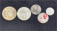 (5) Silver World / Foreign Coins